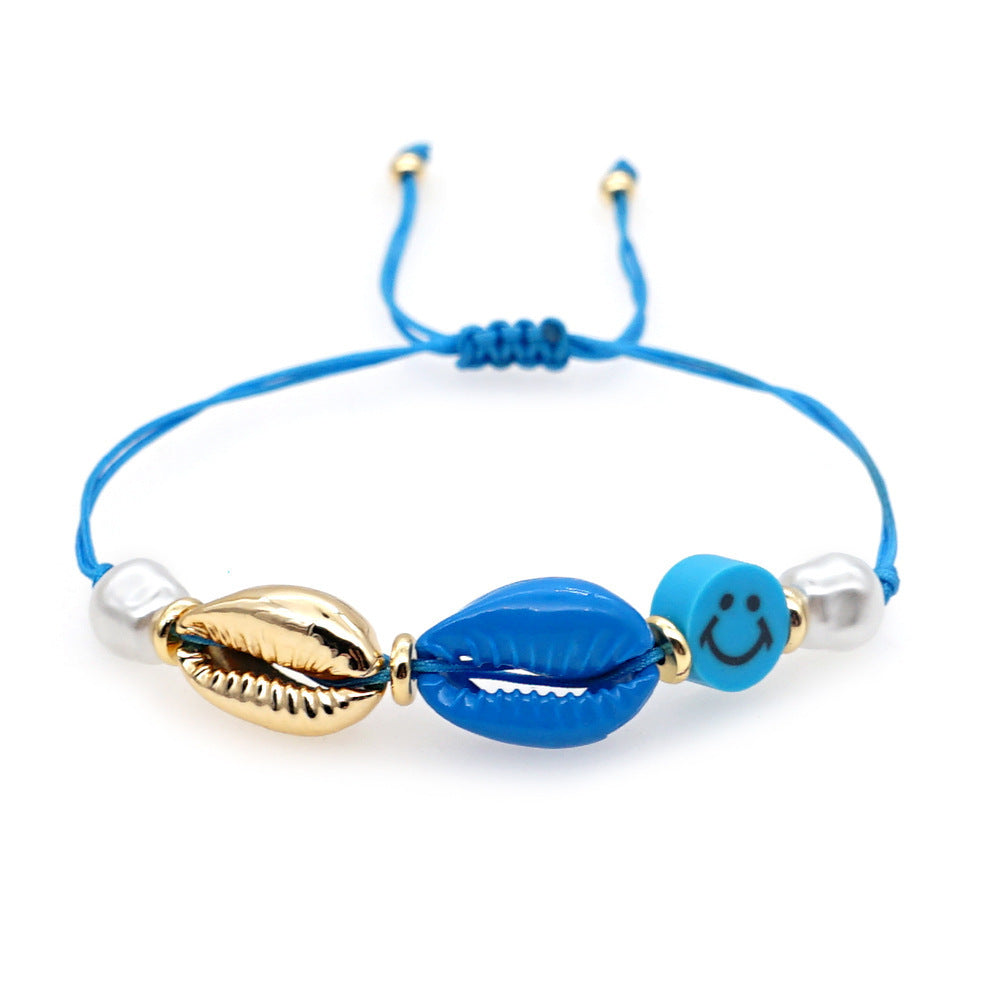 Wholesale Smiley Shell Pearl Bracelet